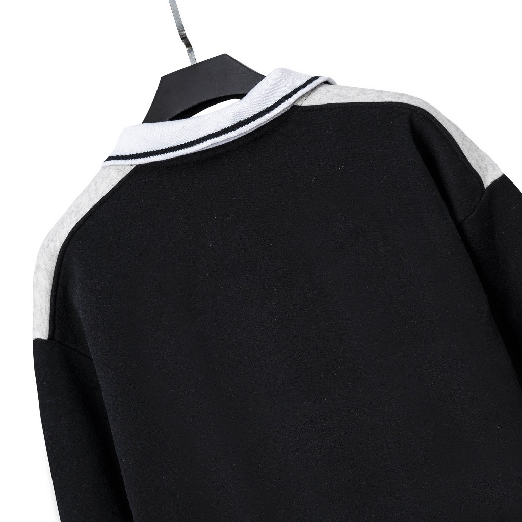 Áo Polo Oversize Phenom - Áo Polo Dài Tay Nỉ Bông Cao Cấp Dáng Rộng Unisex - Brand Luminos