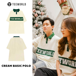 Áo Polo Local Brand Teeworld Basic Màu Kem