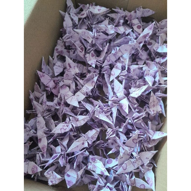 🔥🔥gói 100 con hạc giấy gấp sẵn nhiều hình nhiều màu