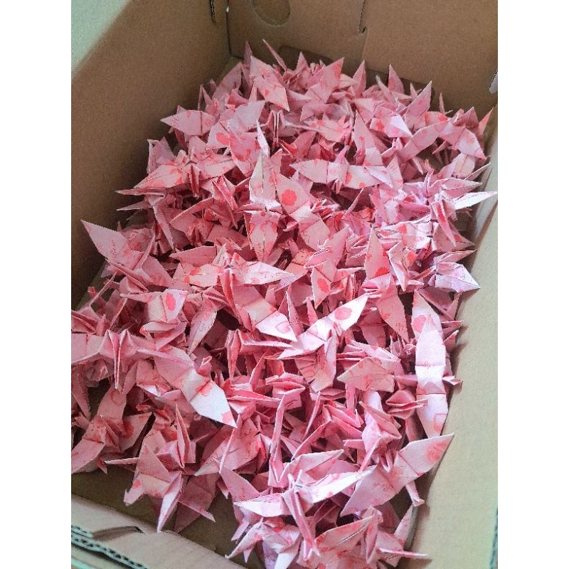 🔥🔥gói 100 con hạc giấy gấp sẵn nhiều hình nhiều màu