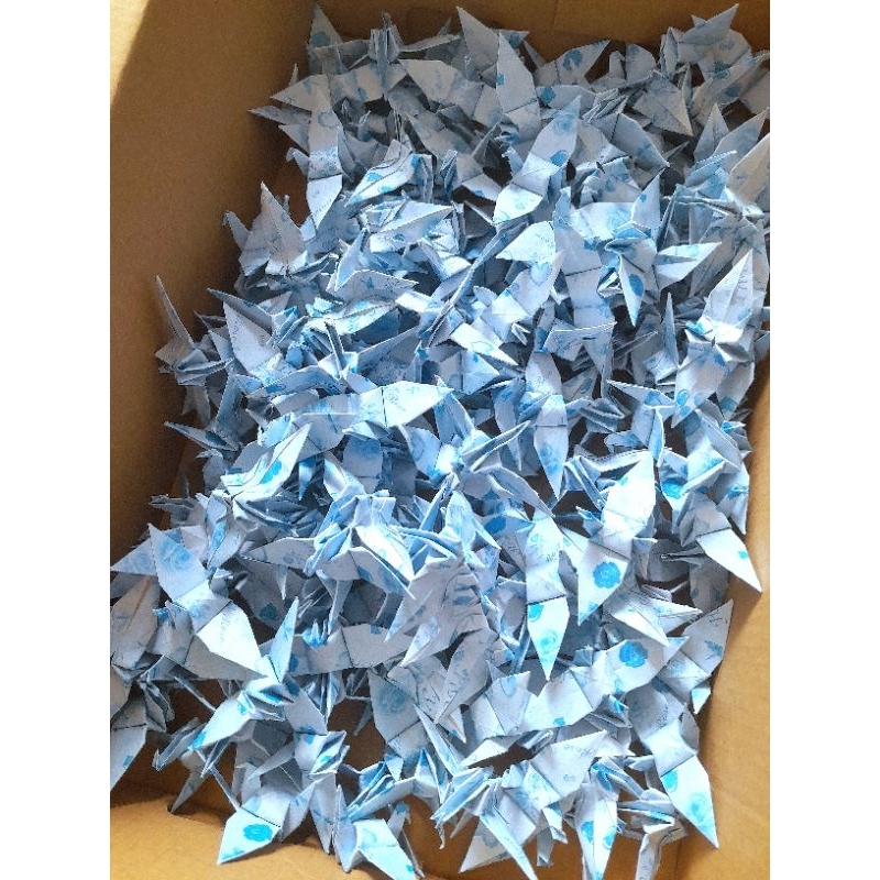 🔥🔥gói 100 con hạc giấy gấp sẵn nhiều hình nhiều màu