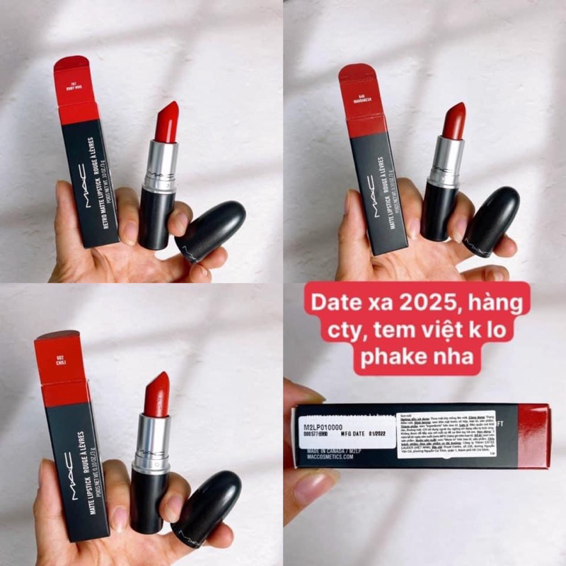 [Hàng Công Ty] Son thỏi MAC Lipstick full size 3g