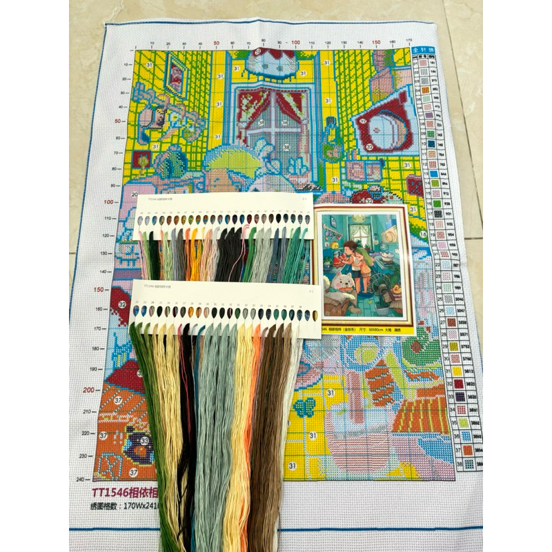 Tranh thêu 60*80cm 9CT