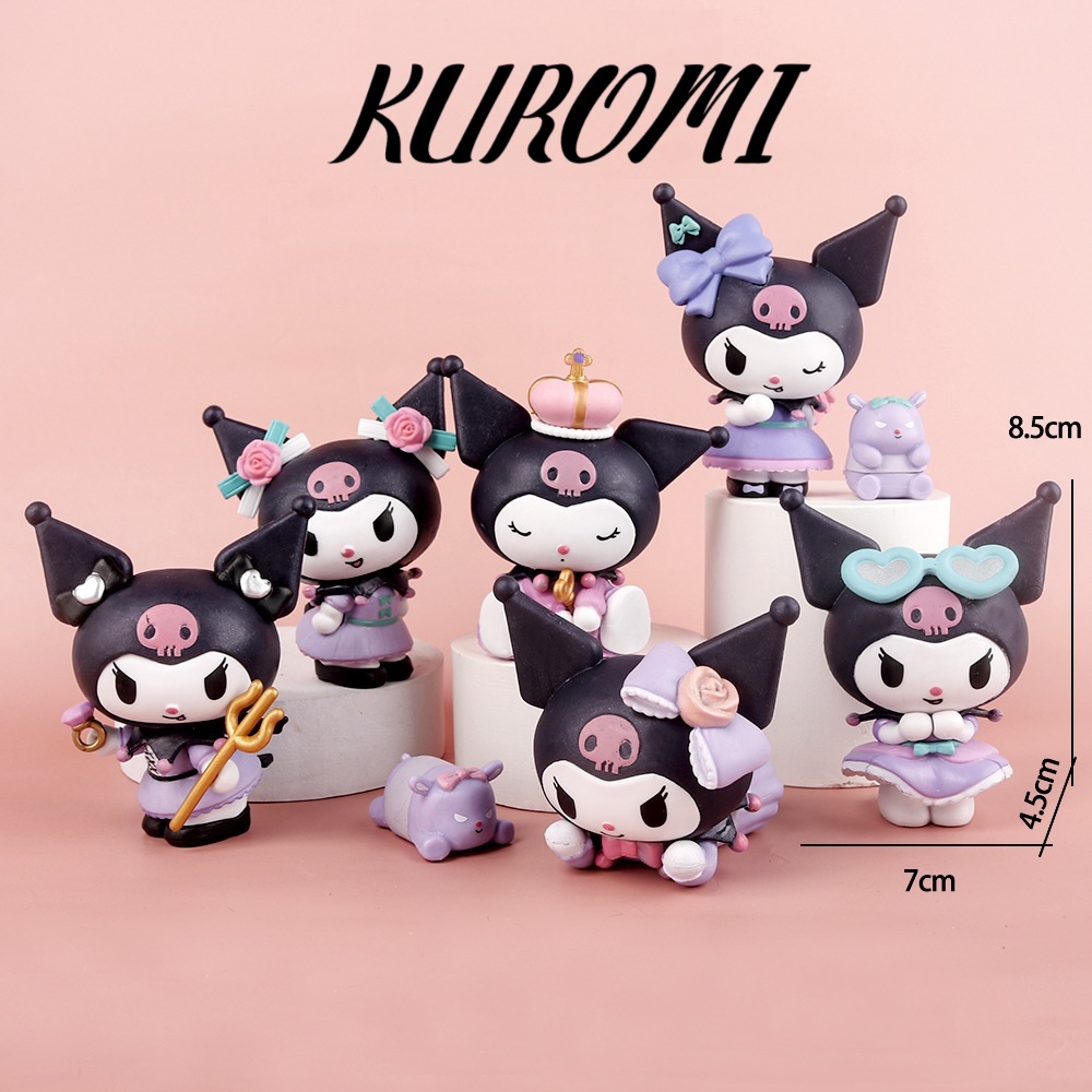 Mô Hình Nhân Vật Hoạt Hình SANRIO | Nhựa cứng PVC Kuromi Cina PomPom Melody Kitty - LAG Store