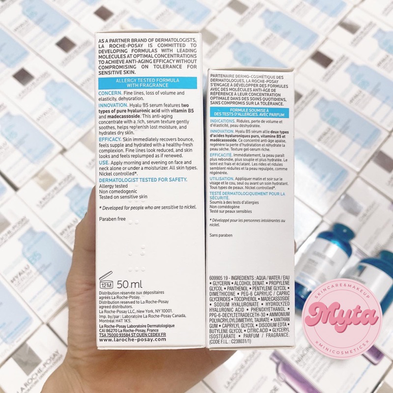 Có sẵn 30ml, 50ml - Serum phục hồi da HYALU B5 LA ROCHE-POSAY dưỡng ẩm, cấp nước cho da MYTA Cosmetics