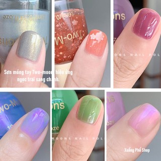 (sẵn-nhiều màu) Sơn móng tay Hiệu Ứng Ngọc Trai, Sequins Two-Moons Mã YX