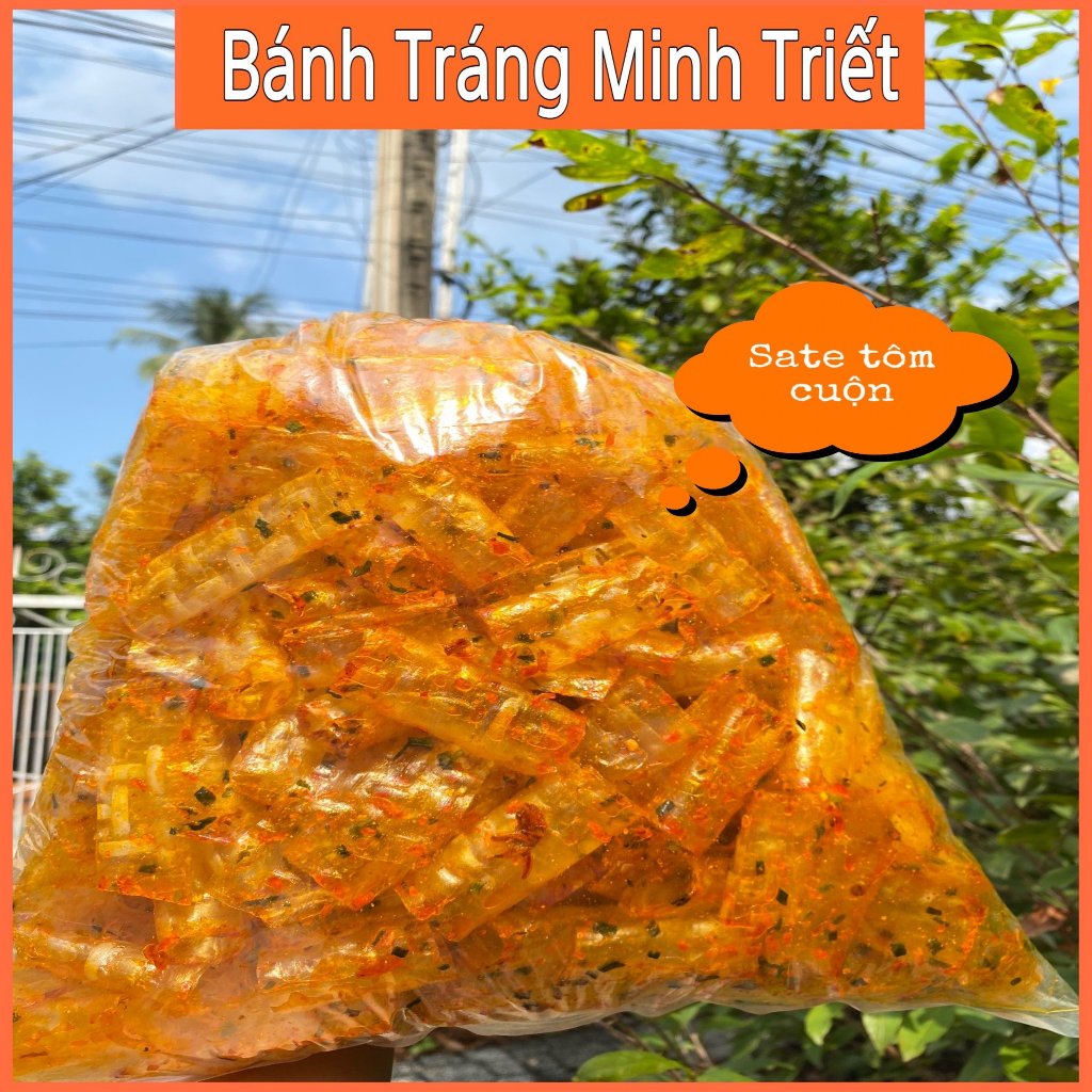 Bánh tráng sate cuộn tôm hành Bánh Tráng Tây Ninh
