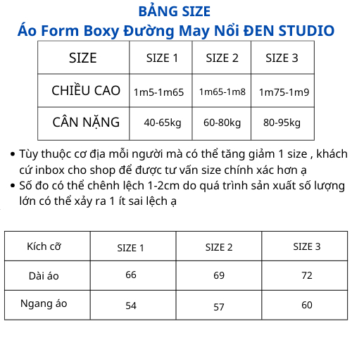 Áo Thun Form Boxy Đường May Nổi Đen Studio