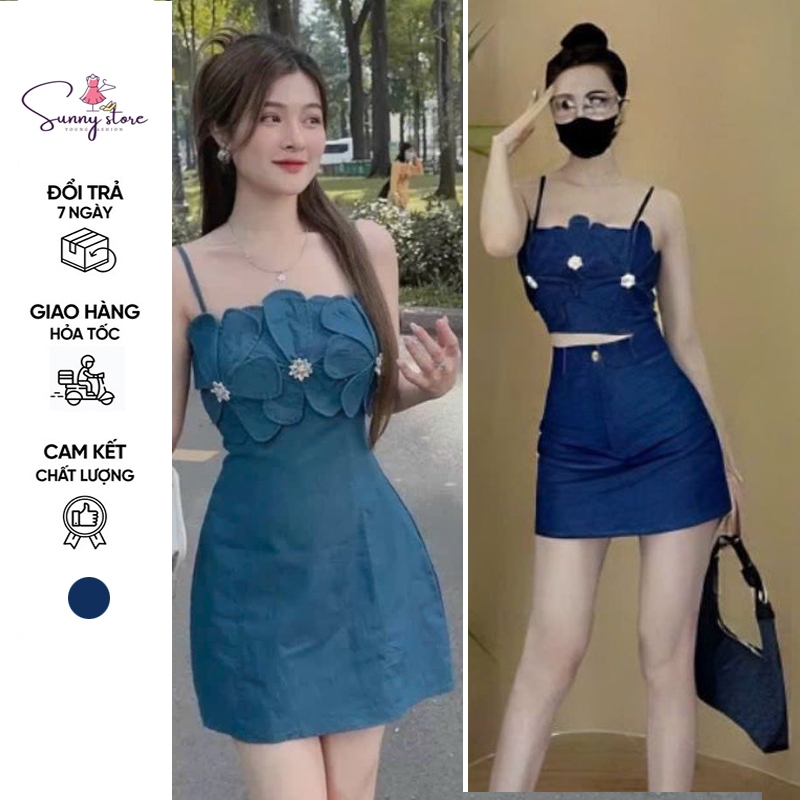 Đầm Jeans Denim 2 Dây (SN091)