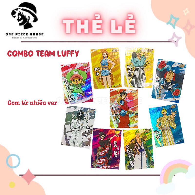 Set thẻ team Luffy (Đọc kĩ mô tả)