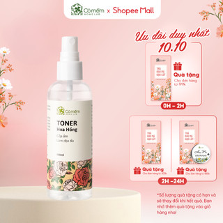 Toner Thiên Nhiên Hoa Hồng Giúp Cấp Ẩm Kiềm Dầu Cỏ Mềm 100ml