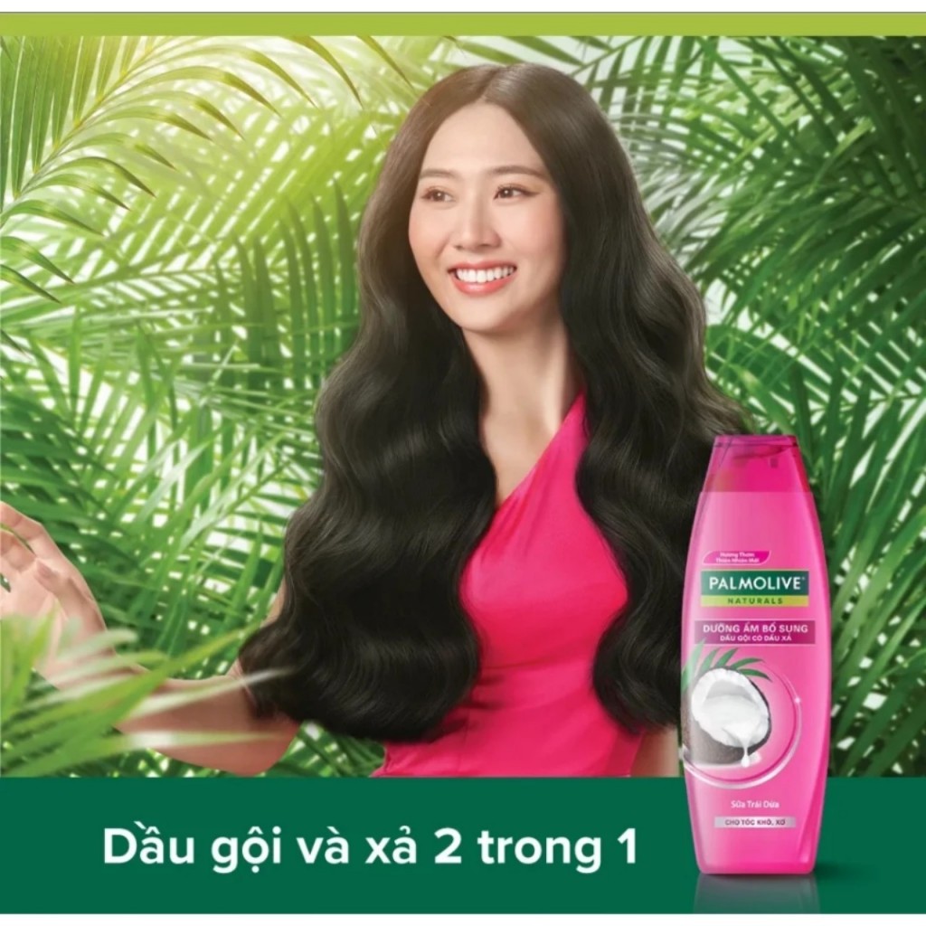 Dầu gội Palmolive 180ml kèm dầu xả 2in1 chiết xuất thiên nhiên