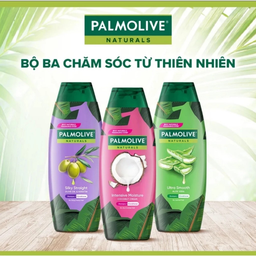 Dầu gội Palmolive 180ml kèm dầu xả 2in1 chiết xuất thiên nhiên