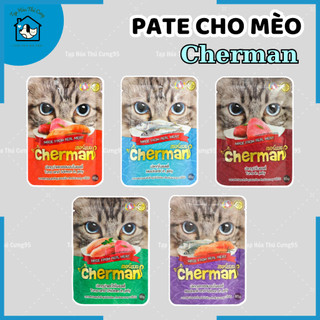 Pate cho mèo Cherman Thái Lan gói 85gr thơm ngon đủ vị hấp dẫn