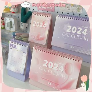Lịch để bàn 2024 khổ to màu pastel (T10/2023 - T12/2024)