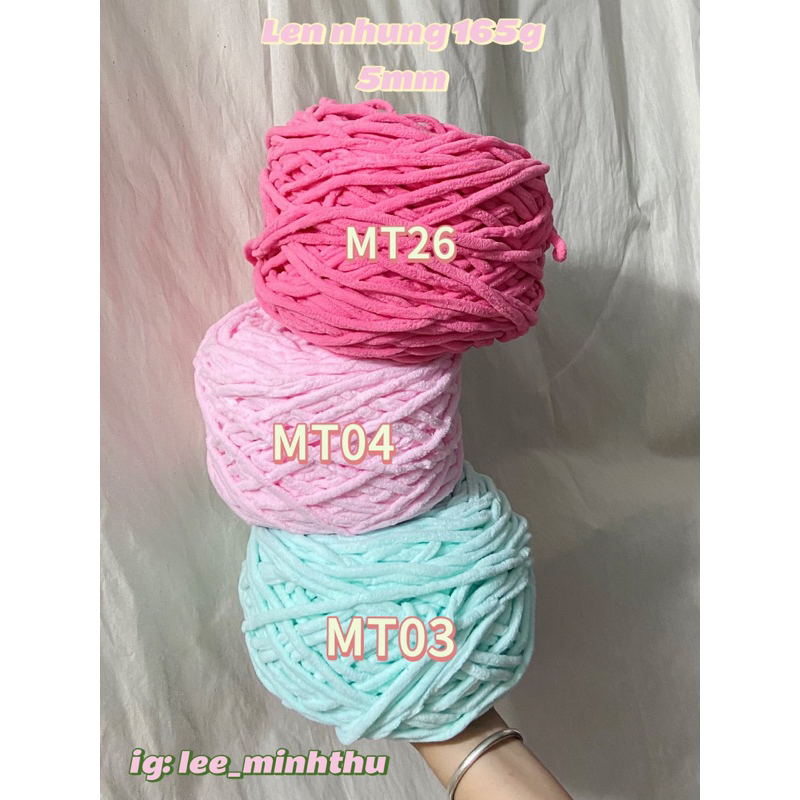Len nhung đũa bông sữa sợi 5mm 165g