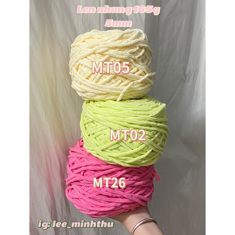 Len nhung đũa bông sữa sợi 5mm 165g