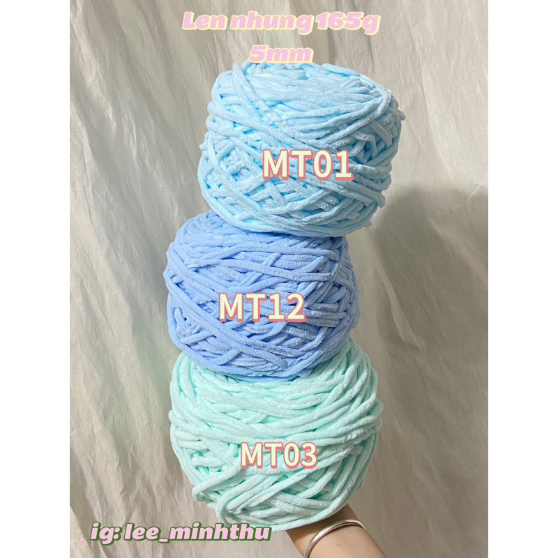 Len nhung đũa bông sữa sợi 5mm 165g