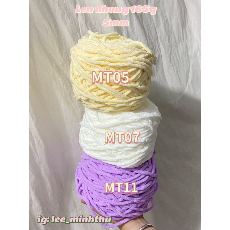 Len nhung đũa bông sữa sợi 5mm 165g
