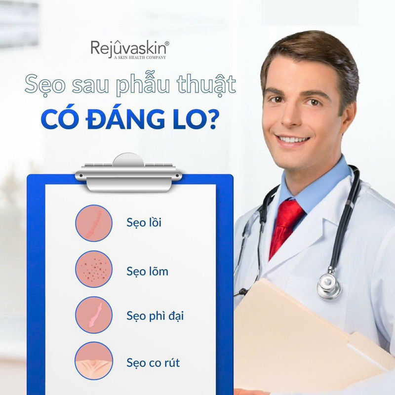 Kem xóa Sẹo Thâm, lấp đầy Sẹo Rỗ, Sẹo Lõm rejuvaskin Scar Esthetique 10 ml