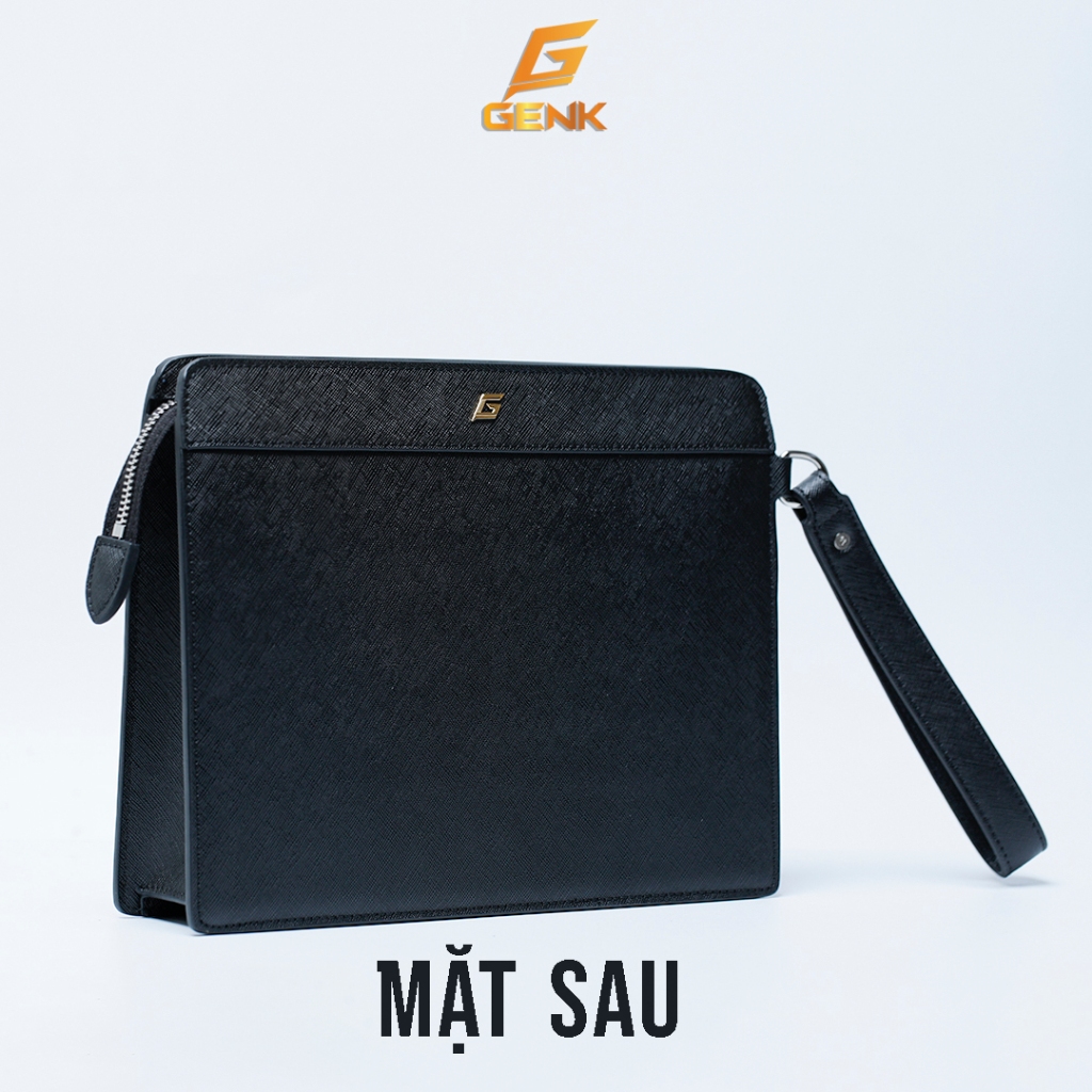 Ví Da Bò Nam Cầm Tay - CLutch Nam Thương Hiệu Genk - GBD05