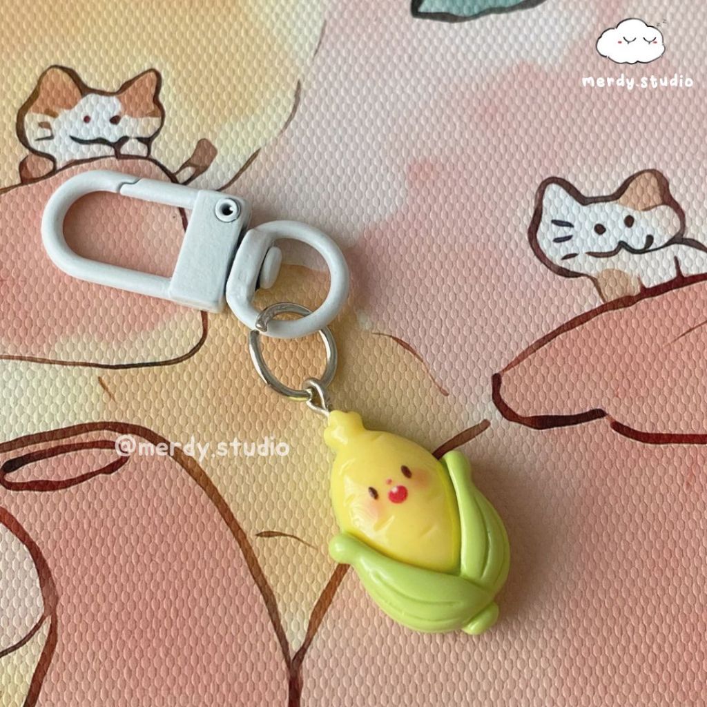 Móc khoá rau củ mini siêu đáng yêu