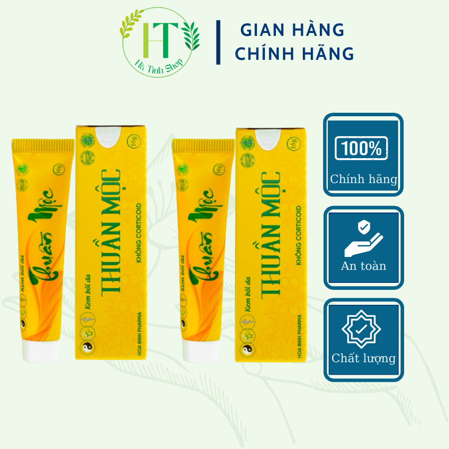 Combo Thuần mộc bôi da kem bôi da thuần mộc chàm sữa THANH MỘC HƯƠNG chính hãng 16g