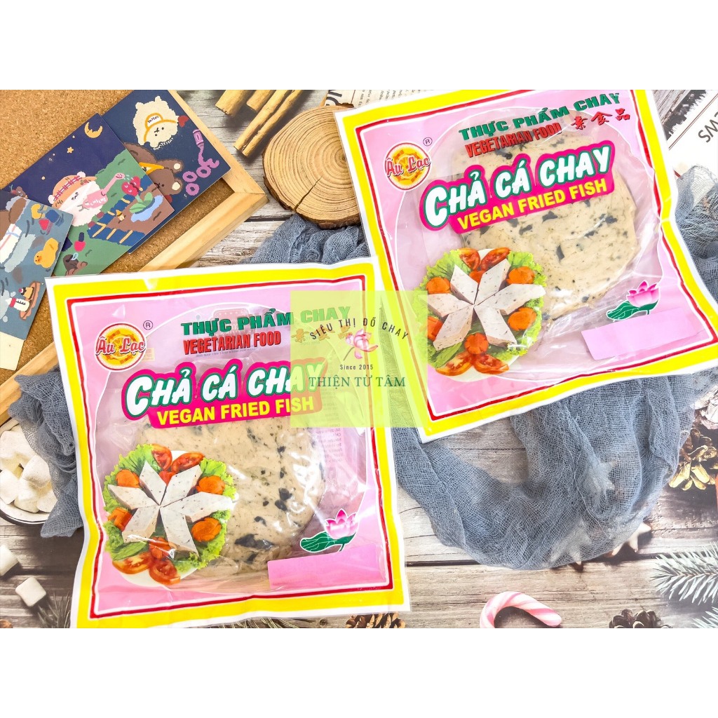 Chả Cá Tiệt Trùng Chay Âu Lạc Nguyên Liệu Tươi Sạch An Toàn Bịch 250G