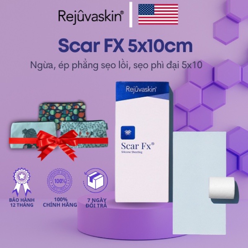 Miếng Dán Sẹo Lồi / Phì Đại rejuvaskin Scar FX 5x10cm