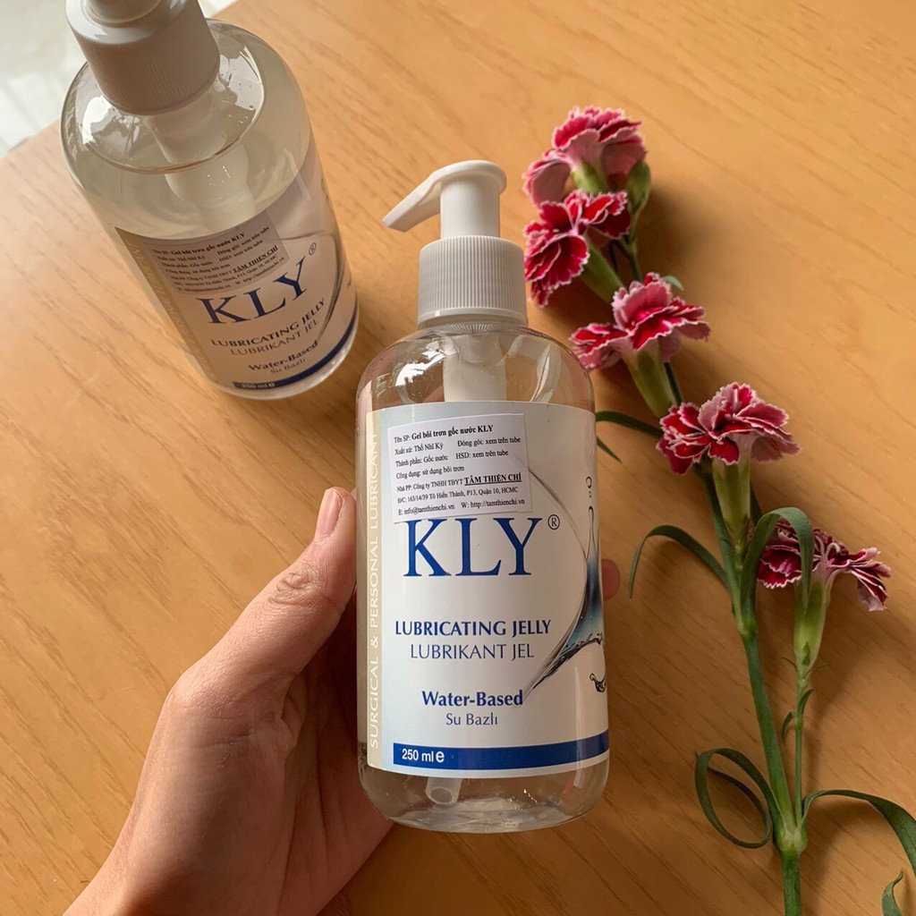 Gel bôi trơn K-LY gốc nước an toàn chai 250ml dạng PET - Rất trơn