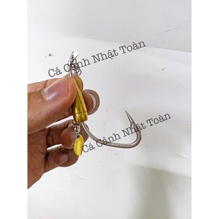 LƯỠI MỐC MỒI MỀM CÂU CÁ CHÌ ĐỒNG AR15 5CM