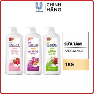 Sữa tắm dưỡng thể thiên nhiên trắng sáng da Hazeline 1KG