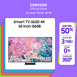 [Shopee voucher ELSAMCE15 giảm 15% CAP 3TR] Smart Tivi Samsung 65 Inch 4K QLED QA65Q60BAKXXV 2022 - Miễn phí lắp đặt