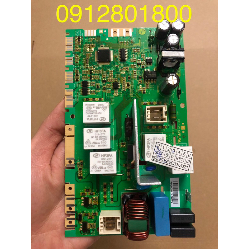Bo mạch nguồn máy giặt ELEXTROLUX moden 85661, 85761, 85662 tháo máy zin đẹp