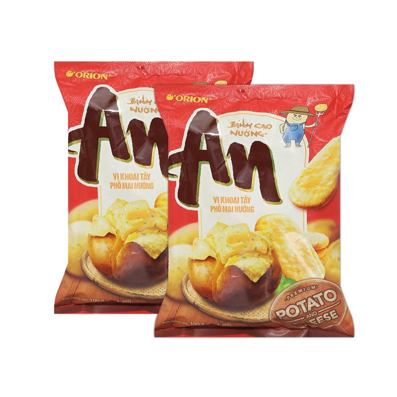 Bánh gạo An vị khoai tây phô mai nướng gói 100,8g thương hiệu Orion