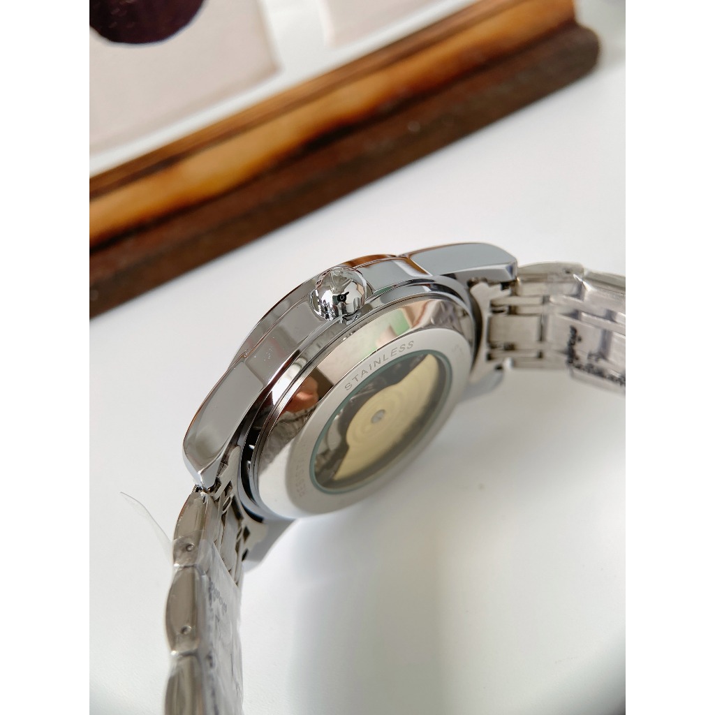 Đồng hồ nam Tevise cơ lộ máy với thiết kế mặt xanh rêu trẻ trung cực sang trọng, NaiWatch