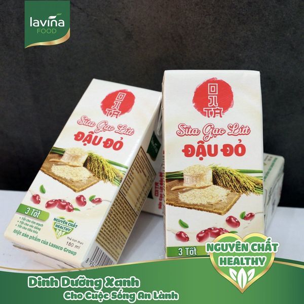 Sữa gạo lứt lavina thùng 30 hộp x 180ml