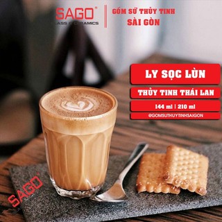 Ly thủy tinh sọc cao cấp 140ml , 210ml | nhập khẩu thái lan