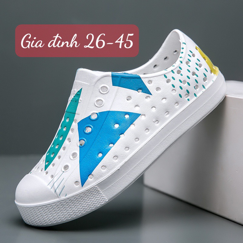 Giày nhựa đi mưa, đi biển NATIVE- giày trẻ em siêu nhẹ, giày đi mưa