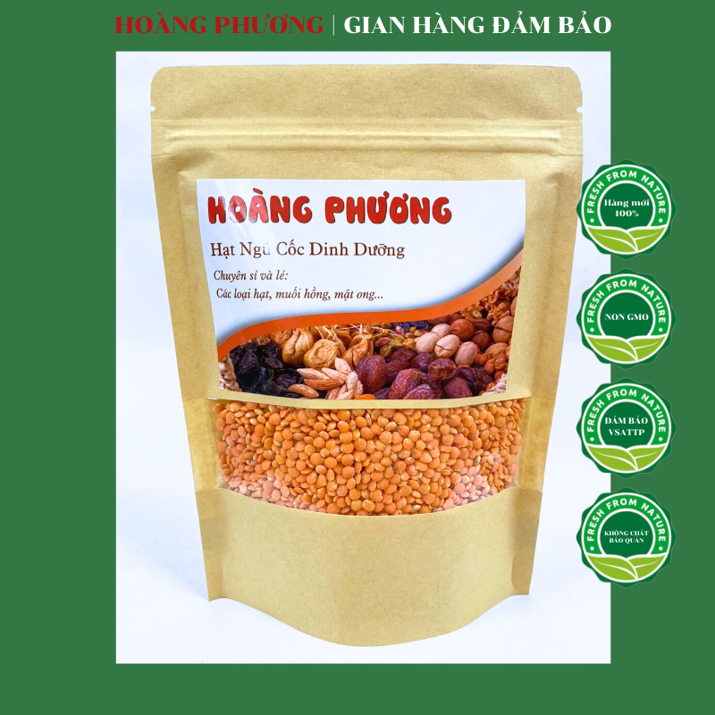 Đậu Lăng Đỏ Hữu Cơ 500G Canada Không Biến Đổi Gen Hạt Dinh Dưỡng Hoàng Phương