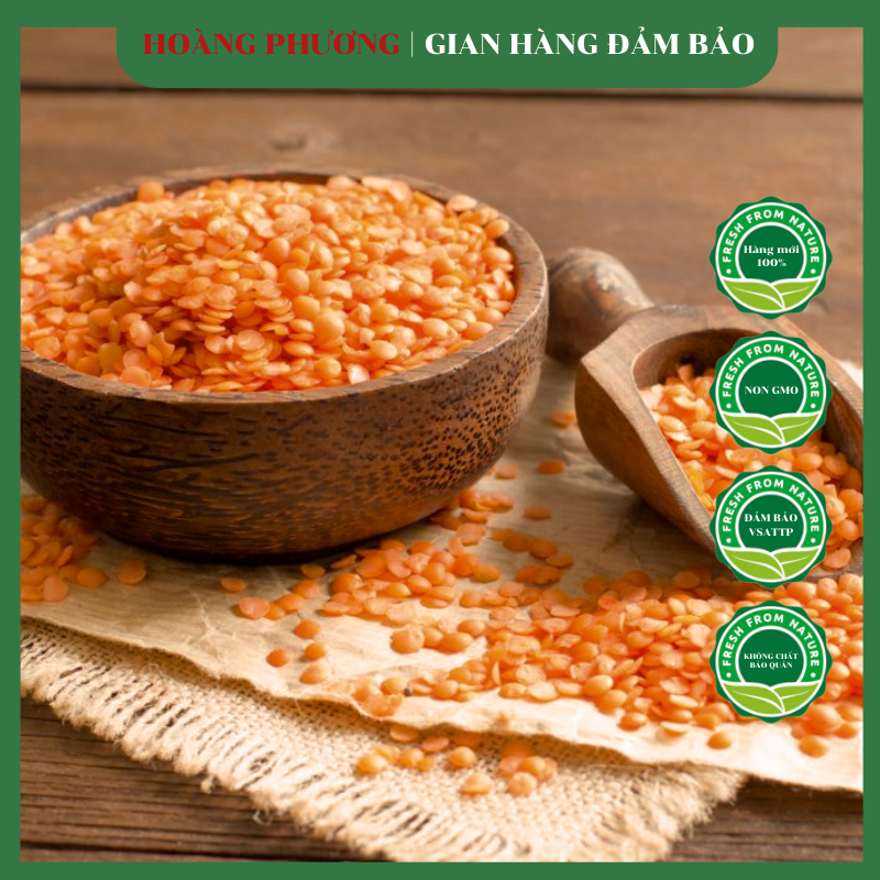 Đậu Lăng Đỏ Hữu Cơ 500G Canada Không Biến Đổi Gen Hạt Dinh Dưỡng Hoàng Phương