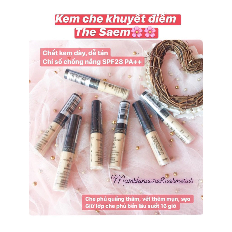 KEM CHE KHUYẾT ĐIỂM THESAEM COVER PERFECTION TIP CONCEALER
