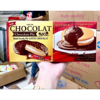 Bánh Socola Pie lotte chocolat hộp 6 cái