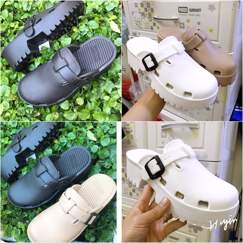Dép Sục nữ đế Cao,trống lún xẹp.sục Unisex đế 5cm Nữ 3Màu như hình  Hàng Cao Cấp Đế Siêu Êm,nhẹ bền