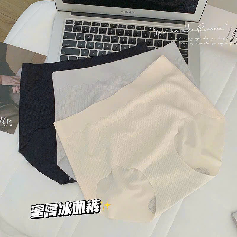 Quần lót su lạnh cạp cao ôm bụng , quần lót nữ tàng hình không đường may siêu mỏng nhẹ 58 -68 kg