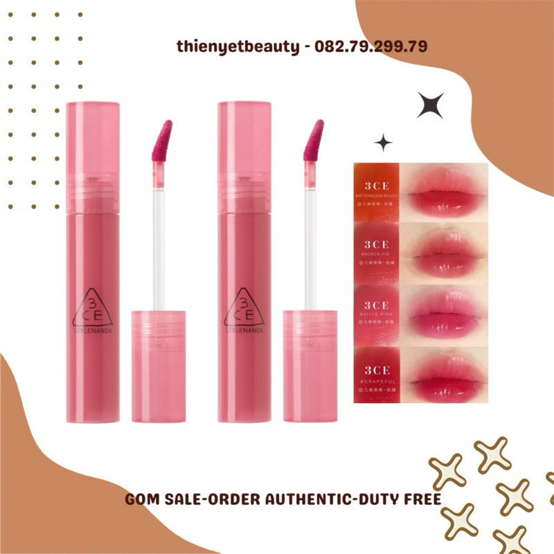 Mini - Son tint bóng Syrup layering tint căng mọng