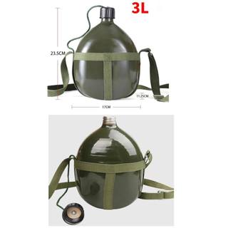 Bình tông Nhôm 3Lít dạng Bi Đông kiểu cổ xưa - Bình tông đựng nước
