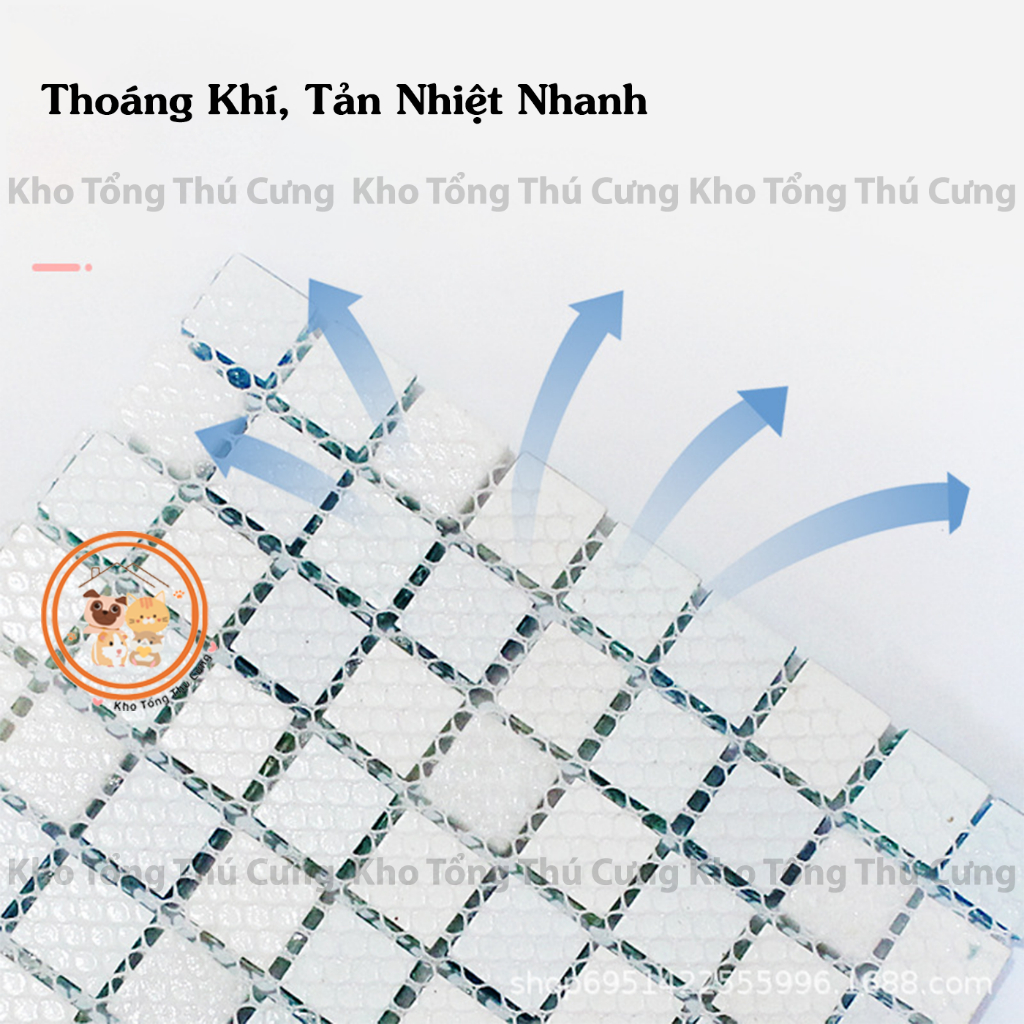 Thảm đá Mooi làm mát,tản nhiệt cho chuột hamster mini,bear,thoáng khí,giúp các bé ngủ ngon,hạn chế nóng mùa hè,trời nóng