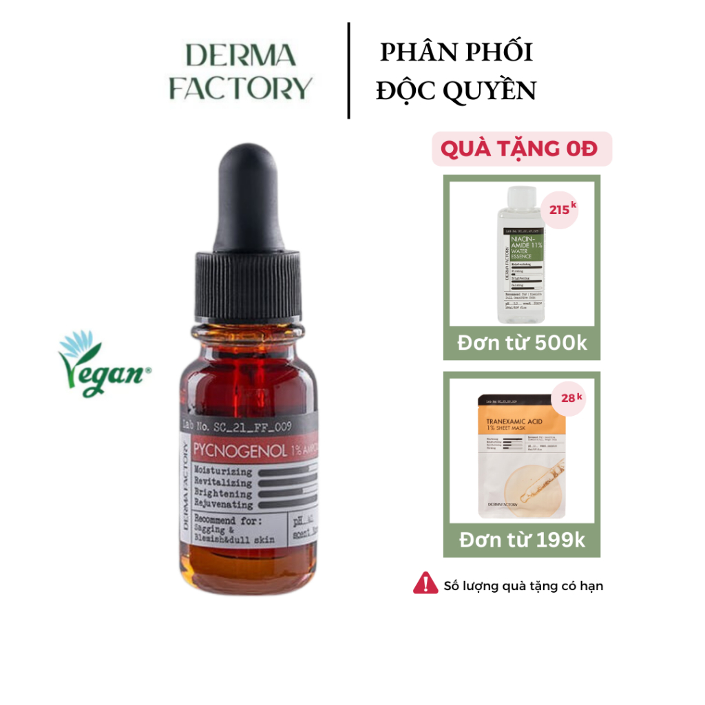 Huyết thanh Derma Factory Pycnogenol 1% Ampoule 10ml