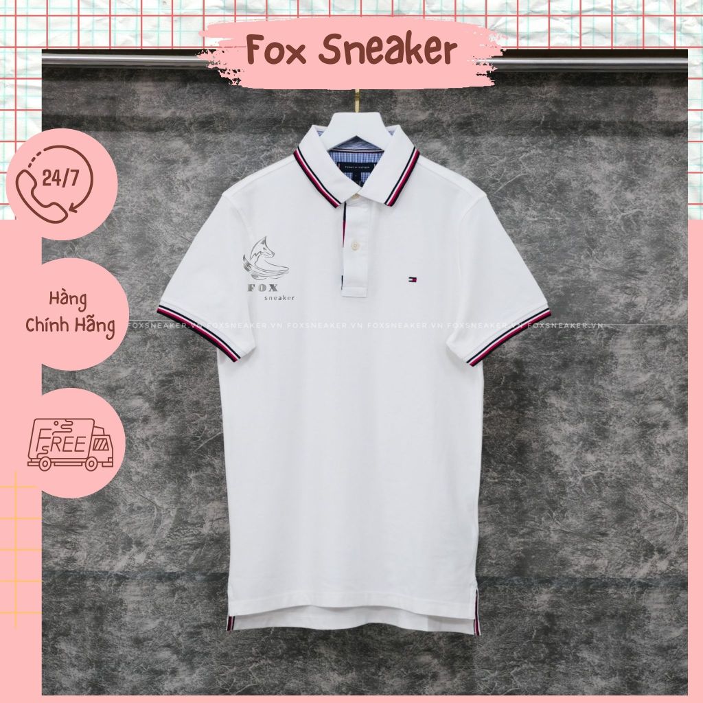 Áo Polo Tommy Hilfiger Basic White CODE: 6800414364 | Fox Sneaker